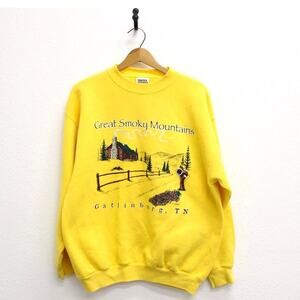 Vintage Great Smoky Mountains Gatlinburg Tennessee Sweatshirt Large